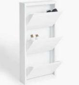 RRP £75 Boxed John Lewis & Partners Fold Out 3 Tier Shoe Rack