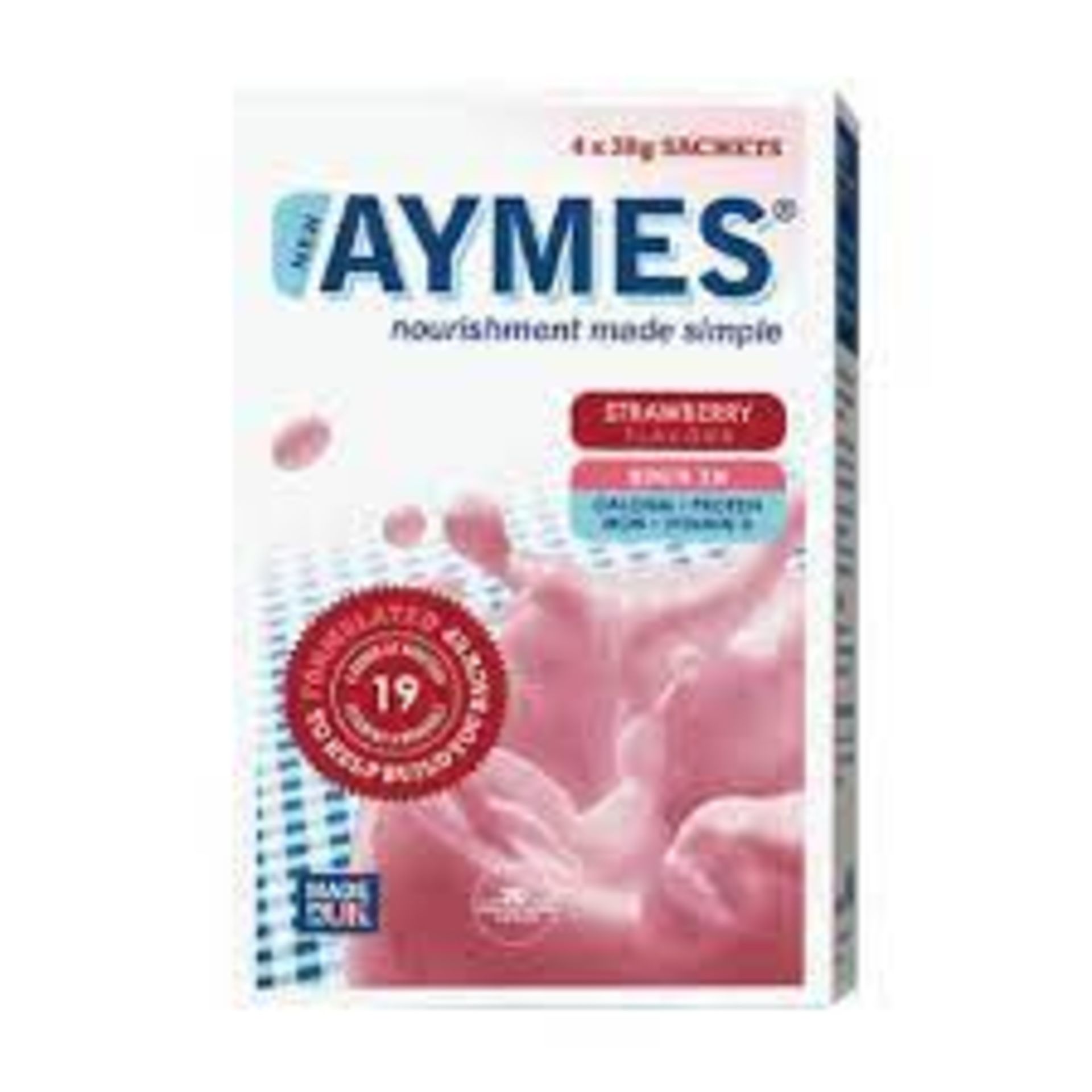 RRP 670 New And Sealed Lot To Contain (86 items), AYMES Powdered Shake Strawberry Flavour, 38 g, 4- - Image 2 of 3