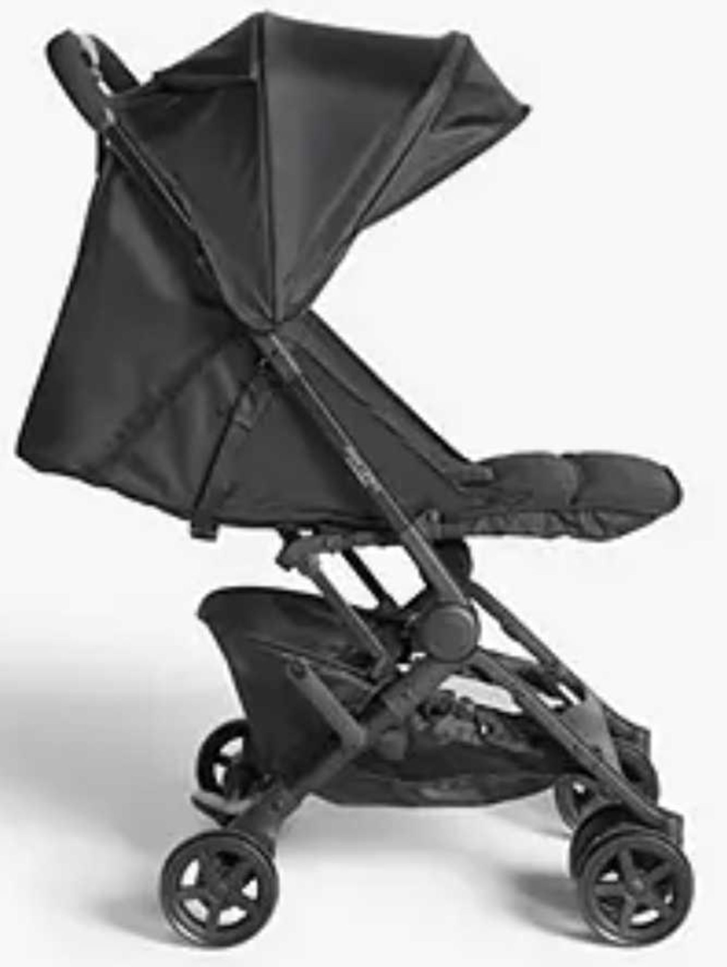 RRP £150 John Lewis Black Baby Pram With Umberela