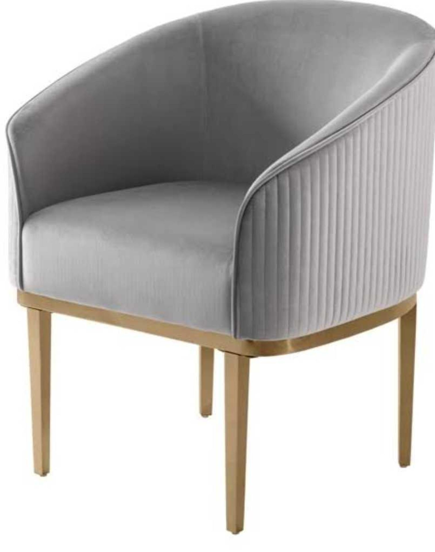 RRP £200 Boxed Brand New Amc Ella Velvet Dining Chair