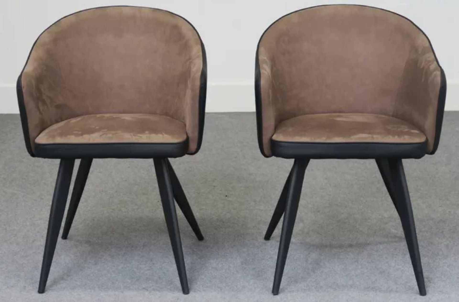 RRP £250 Boxed Set Of 2 Ahmeek Upholstered Dining Chairs