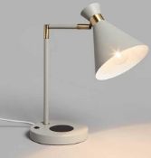 RRP £100 Lot To Contain X2 Century Wireless Charging Table Lamps