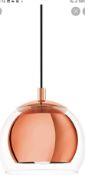 RRP £110 Searchlight Rose Gold Ceiling Pendant