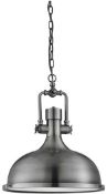 RRP £140 Lot To Contain X2 Searchlight Metal Ceiling Pendants