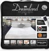 RRP £105 Bagged Dreamland Cotton Heated Mattress Protector