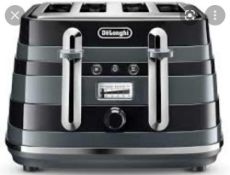 RRP £80 Delonghi Avolta 4 Slice Toaster