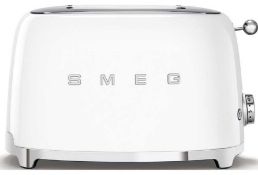 RRP £150 Smeg White 2 Slice Vintage Toaster