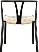 RRP £280 Boxed Montrose Dining Chair Frame In Black