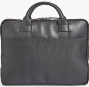 RRP £100 Bagged John Lewis Black Leather Laptop Bag