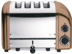 RRP £200 Dualit 4 Slice Toaster Bronze And Silver