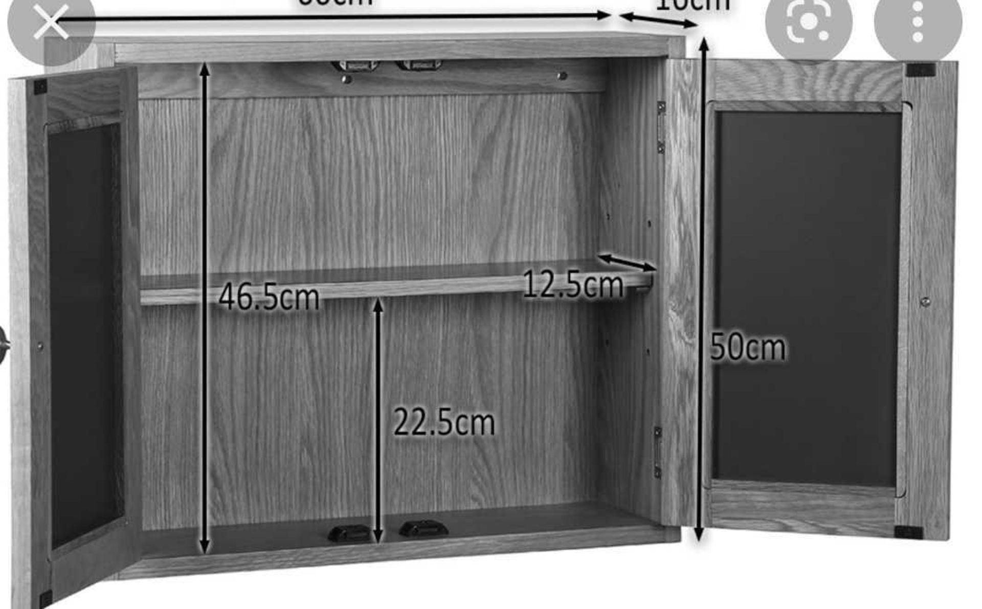 RRP £165 Boxed Hallowood Bathroom Cabinet