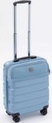 RRP £100 Lot To Contain X2 Items, Small Blue Hardshell Luggage Case, Medium Size Luggage Case