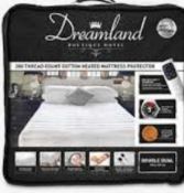 RRP £150 Lot To Contain X2 Items, Dreamland Heated Luxury Velvet Throw, Dreamland Heated Mattress Pr