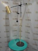 RRP £100 Gold Adjustable Uplighter Floor Lamp