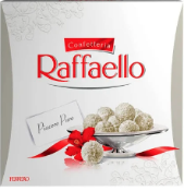 RRP £4860 New And Sealed Lot To Contain (486Items)Ferrero Raffaello Coconut Almond Pralines, Large
