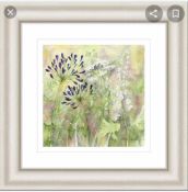 RRP £100 Agapanthus And Wild Grasses Framed Print By Catherine Stephenson