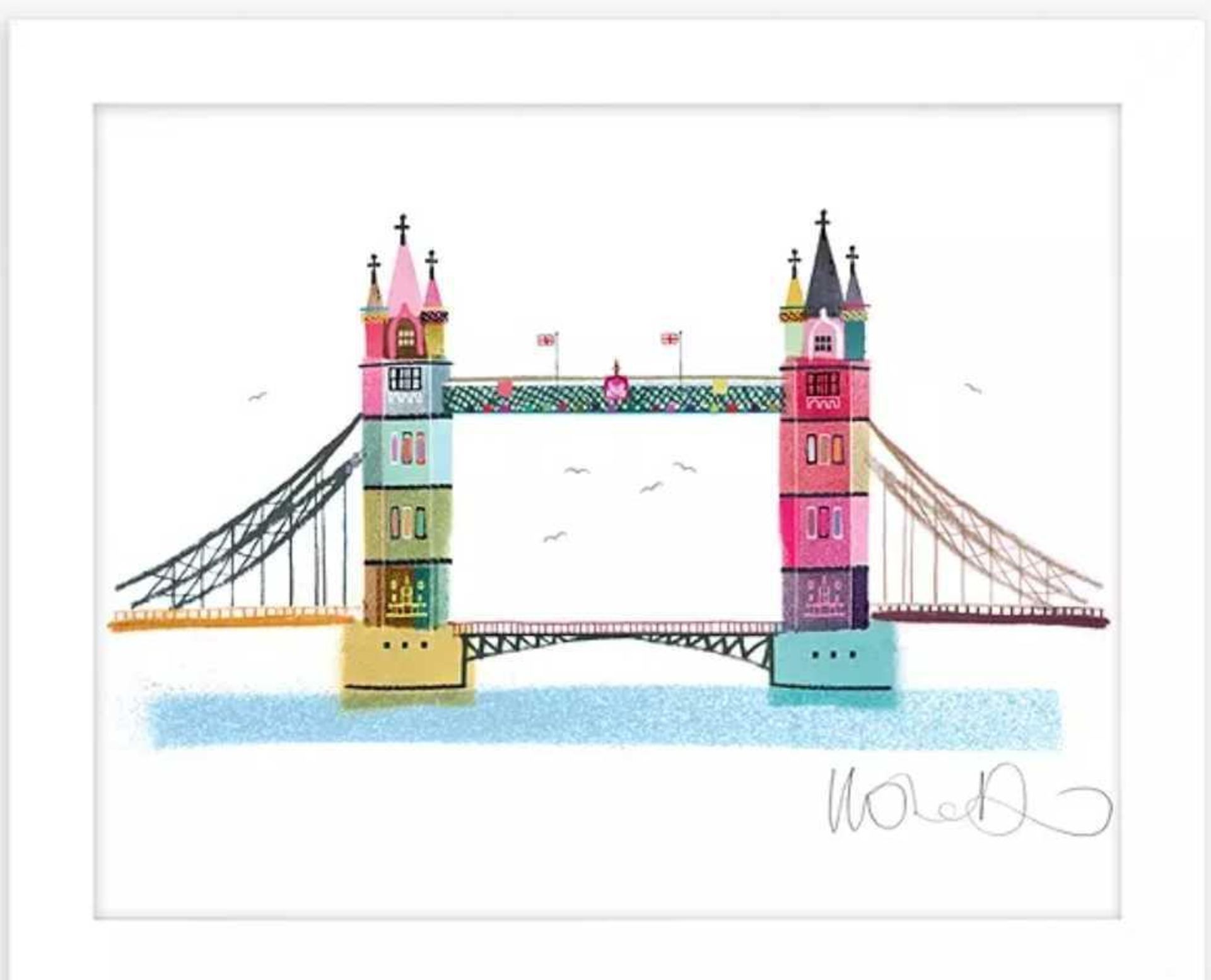 RRP £60 Lot To Contain 2 Ilona Drew Tower Bridge Framed Prints