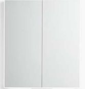 RRP £675 Boxed John Lewis Aspect Illuminated Double Door Bathroom Cabinet