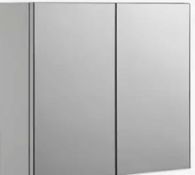 RRP £100 Boxed John Lewis White Metal Double Door Cabinet