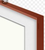 RRP £90 Boxed Customisable Modern Frame Bezel For Samsung The Frame (2021), 43 Inch , Brown
