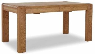 RRP £550 Unboxed Harvey's Furniture Solid Oak Dining Table
