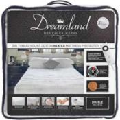 RRP £105 Bagged Dreamland Cotton Heated Mattress Protector