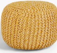 RRP £75 Boxed John Lewis Chunky Knitted Pouffe