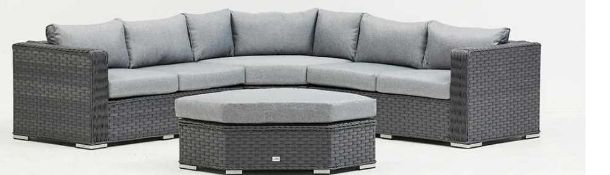 RRP £2000 Boxed Sourced From Amc Furniture Brand New Akasha Grey Grey Corner Day Bed Set