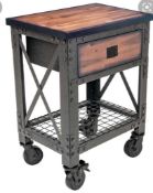 RRP £180 Boxed Duramax Industrial 27.6 Metal And Wooden Workbench