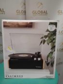 RRP £100 Boxed The Victrola Eastwood Bluetooth Streaming Hybrid Record Prayer