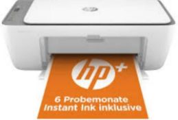 RRP £120 Lot To Contain 2 Boxed Hp Deskjet 2720E Printer Scanner Copiers