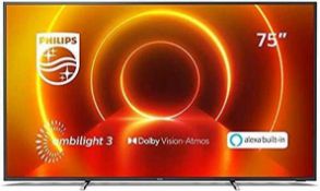 RRP £760 Boxed Philips 75Pus7805 75" 4K Smart Tv (Refurb Grade D)
