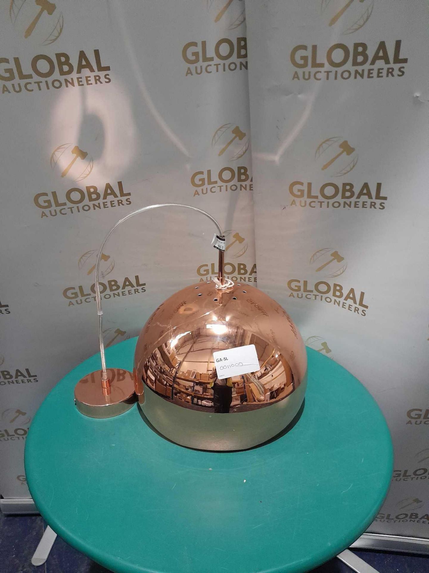 RRP £110 Searchlight Rose Gold Dome Ceiling Pendant