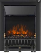 RRP £150 Boxed Blenheim Black Electric Inset Fire