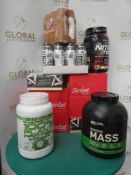 RRP £200 Lot To Contain 15 Assorted Protein Nutrition Items