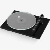 RRP £400 Boxed Project T1-Bt Audio Black Turntable (Refurb Grade D)