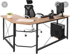 RRP £100 Boxed Dawoo L Shaped Computer Desk