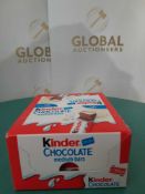 RRP £150 Lot To Contain X50 Boxed Of Kinder Chocolate Medium Bars