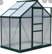 RRP £350 Boxed Calhoon 6.2Ft W X 4.3Ft D Hobby Greenhouse