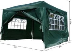 RRP £120 Boxed Centro 3Mx3M Steel Pop Up Gazebo