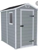 RRP £350 Boxed Keter Manor 4 X 6 Maintenance Free Shed