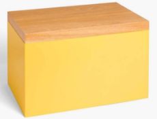 RRP £100 Lot To Contain 4 Assorted Items To Include Anyway Yellow Lacquered Box, Pedestal Bin, Oven