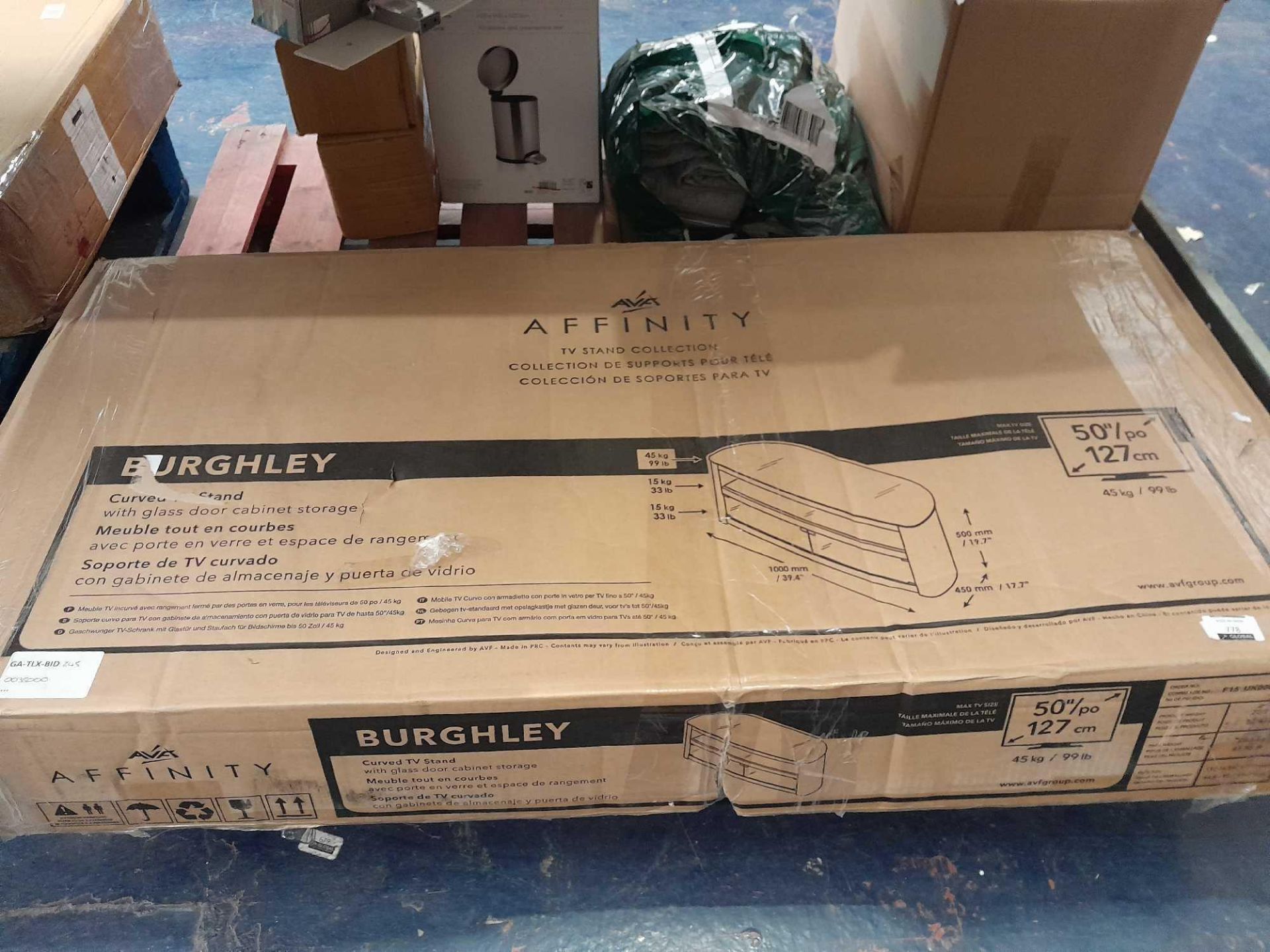 RRP £350 Boxed Avf Affinity Burghley Tv Stand - Image 2 of 2