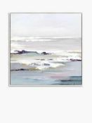 RRP £200 Boxed Valeria Mravyan - Purple Tides Ii Framed Canvas Print, 104.5 X 104.5Cm, Purple