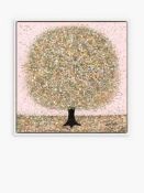 RRP £150 Nicky Chubb - 'Pink Haze' Framed Canvas Print & Mount, 84.5 X 84.5Cm, Pink