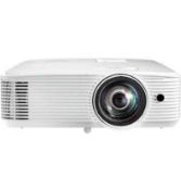 RRP £950 Boxed Optoma H029Hst White Projector (Refurb Grade D)