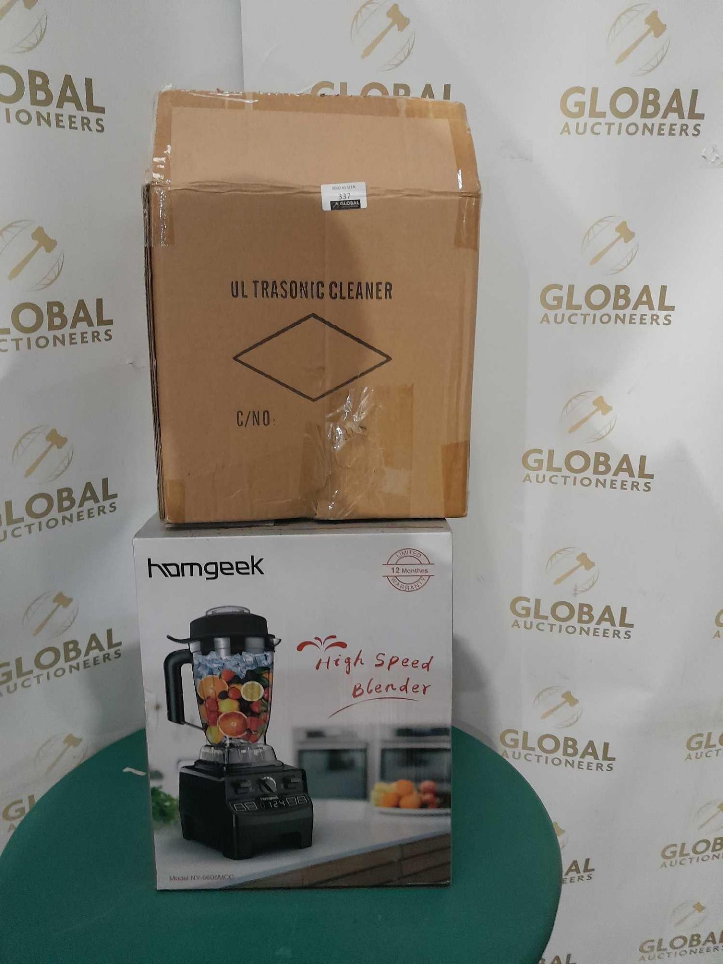 RRP £200 Lot To Contain X2 Items, Boxed Homgeek High Speed Blender, Boxed Ultrasonic Cleaner - Image 2 of 2