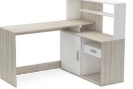 RRP £150 Boxed Furniture In Fashion Brice 1 Door 1 Drawer Corner Desk