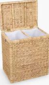 RRP £100 Water Hyacinth Double Laundry Basket