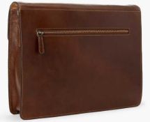 RRP £100 Bagged John Lewis Brown Leather Satchel Bag